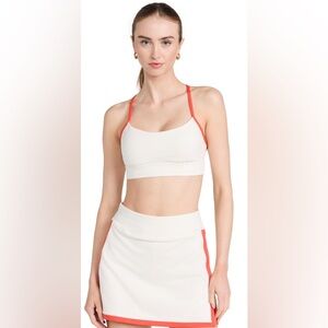 Outdoor Voices FreeForm 3” Skort - Size L Orange and White